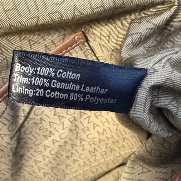 Isaac Mizrahi Floral Yellow Floral Canvas Tote Bag with Leather Trim and Straps - Picture 6 of 6